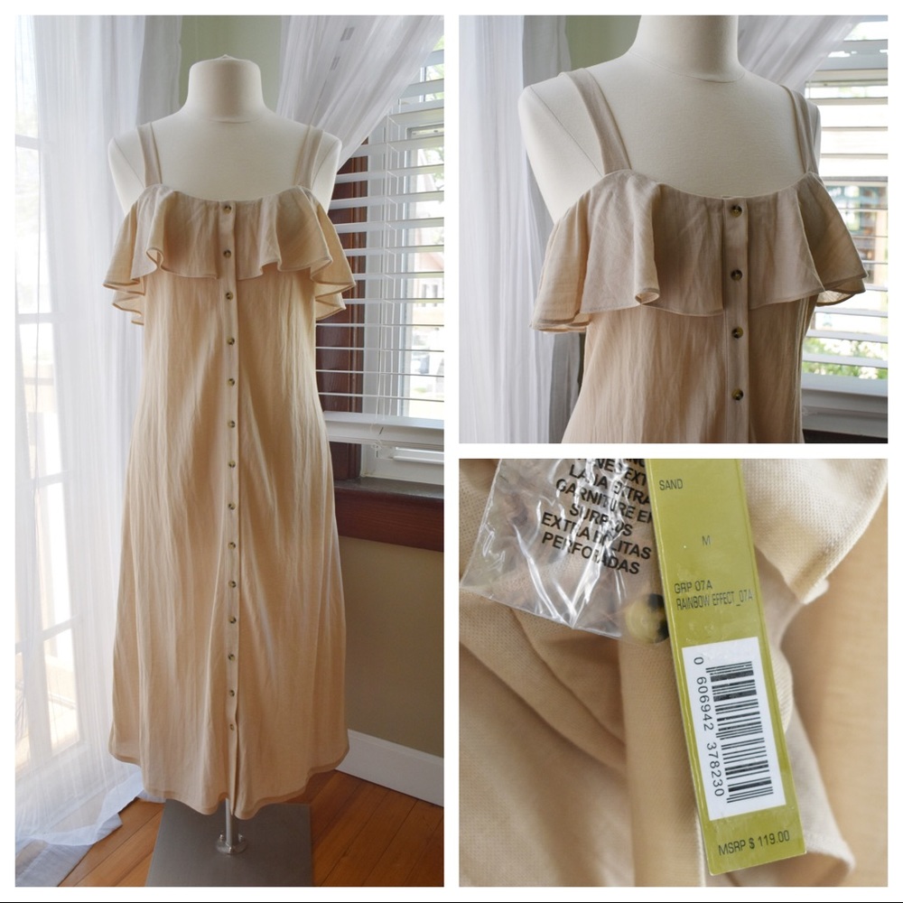Gianni Bini ButtonFront Midi Dress NWT - Picture 4 of 9